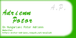 adrienn potor business card